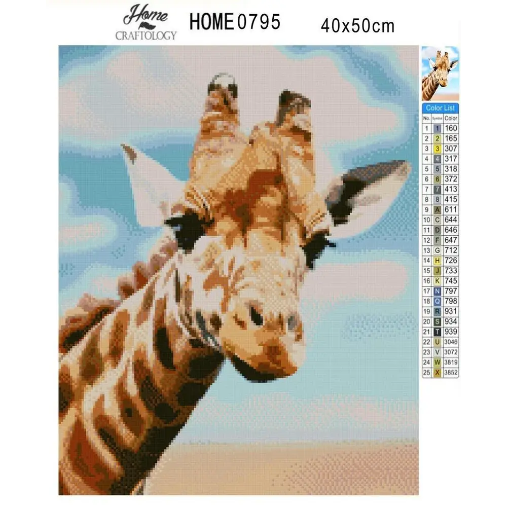 Giraffe - Diamond Painting Kit - Home Craftology
