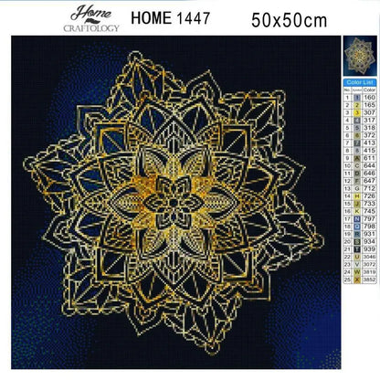 Gold Mandala - Premium Diamond Painting Kit - Diamond Painting Kit