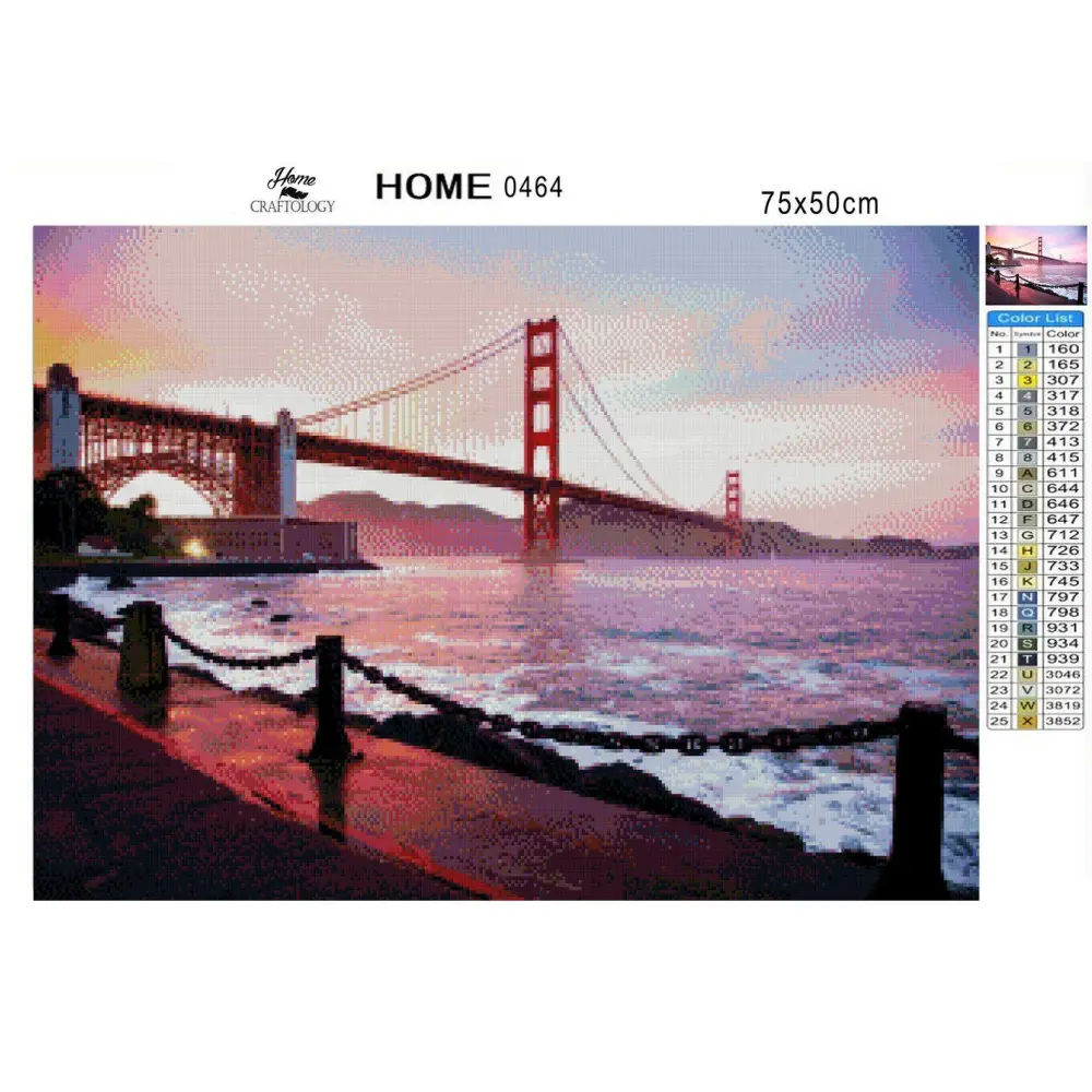Golden Gate Bridge - Premium Diamond Painting Kit - Diamond Painting Kit