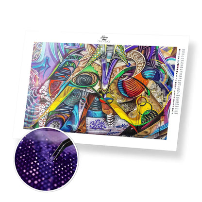 Graffiti - Premium Diamond Painting Kit - 50x30cm / 20x12’’ / Square (Most Popular) - Diamond Painting Kit
