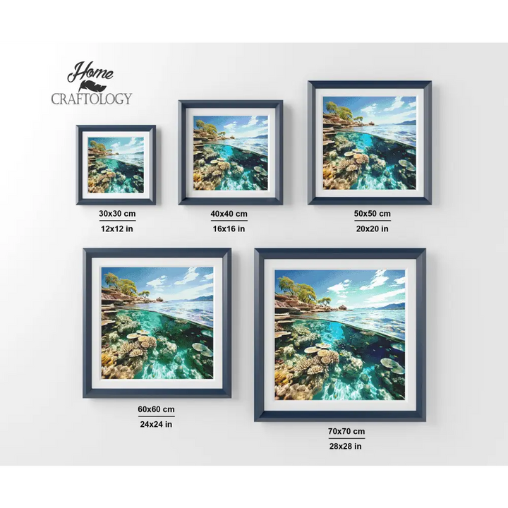 Great Barrier Reef Underwater - Exclusive Premium Diamond Painting Kit - Diamond Painting Kit