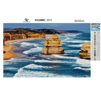 Great Ocean Walk - Premium Diamond Painting Kit - Diamond Painting Kit