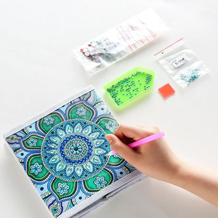 Green Mandala - Diamond Painting Storage Kit - Storage Box