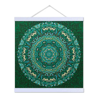 Green Mandala - Premium Diamond Painting Kit - Diamond Painting Kit