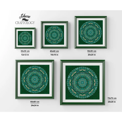 Green Mandala - Premium Diamond Painting Kit - Diamond Painting Kit