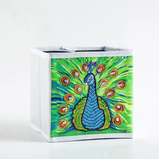Green Peacock - Diamond Painting Storage Kit - Diamond Painting Cross Stitch