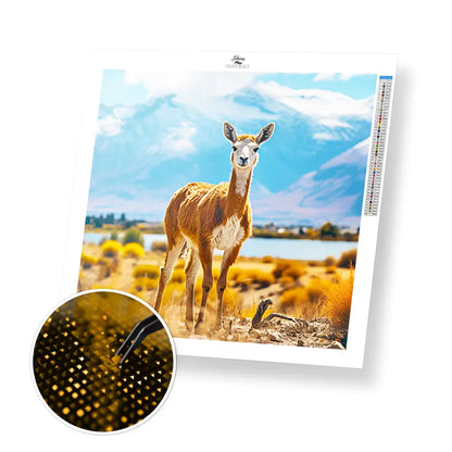 Guanaco - Exclusive Premium Diamond Painting Kit - 30x30cm / 12x12’’ / Square (Most Popular) / No Frame - Diamond