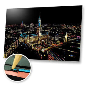 Hamburg Germany - Scratch Painting Kit - Scratch Painting