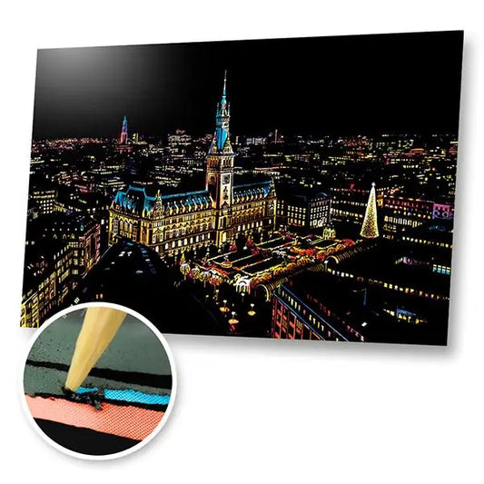 Hamburg Germany - Scratch Painting Kit - Scratch Painting