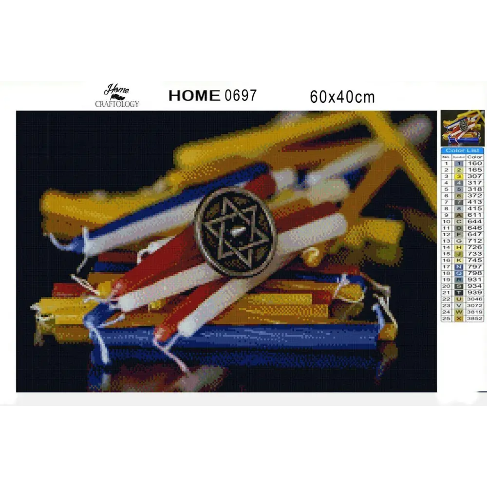 Hanukkah - Diamond Painting Kit - Home Craftology