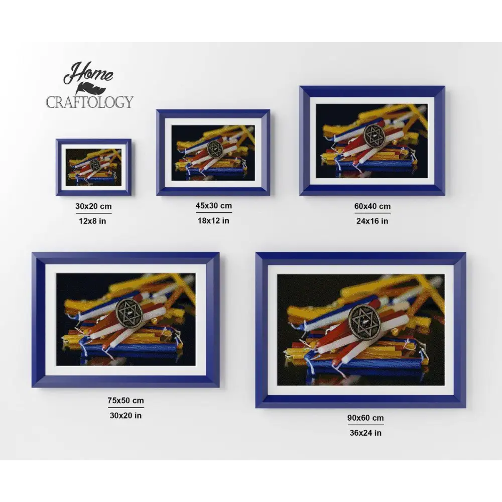 Hanukkah - Premium Diamond Painting Kit - Diamond Painting Kit