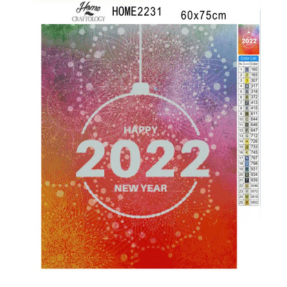 Happy 2022 New Year - Premium Diamond Painting Kit - Diamond Painting Kit