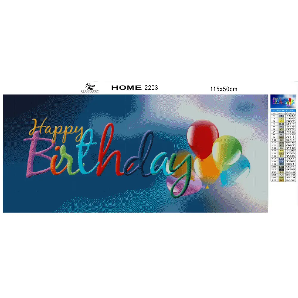 Happy Birthday - Premium Diamond Painting Kit - Diamond Painting Kit