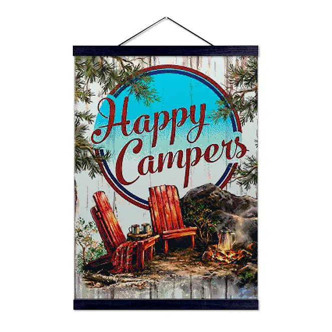 Happy Campers - Premium Diamond Painting Kit - Diamond Painting Kit