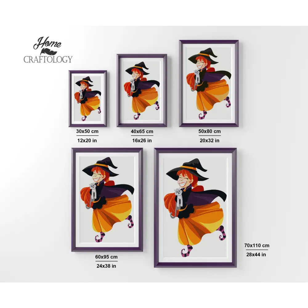 Happy Witch - Premium Diamond Painting Kit - Diamond Painting Kit
