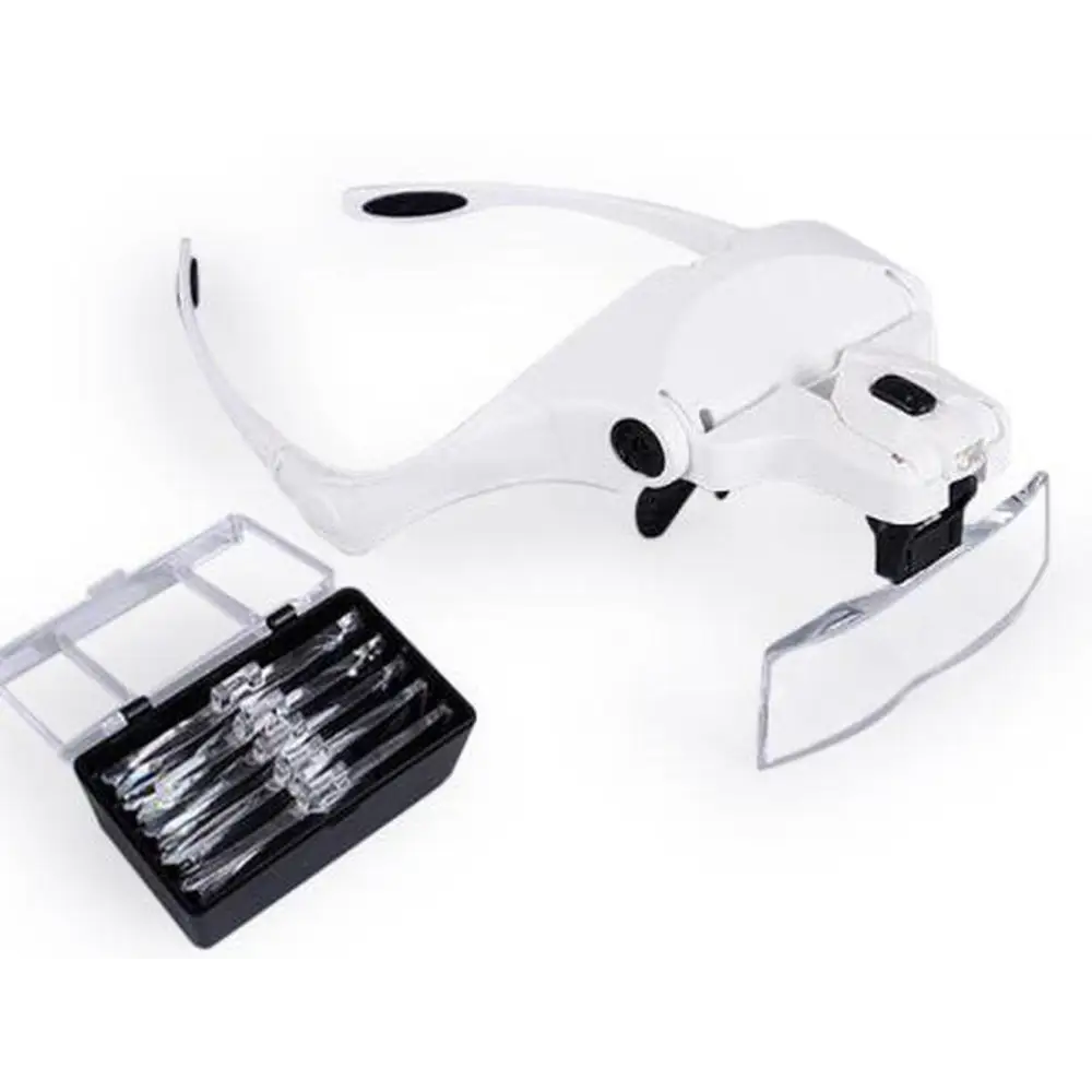 Headband Magnifier Glass With Lamp - Diamond Painting Accessory
