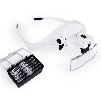 Headband Magnifier Glass With Lamp - Diamond Painting Accessory