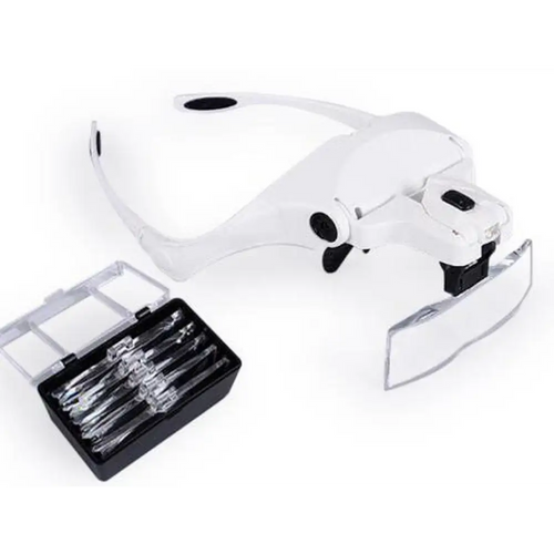 Headband Magnifier Glass With Lamp - Diamond Painting Accessory