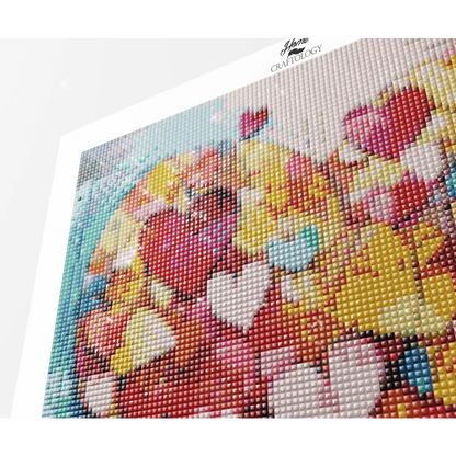 Heart in a Heart - Exclusive Premium Diamond Painting Kit - Diamond Painting Kit