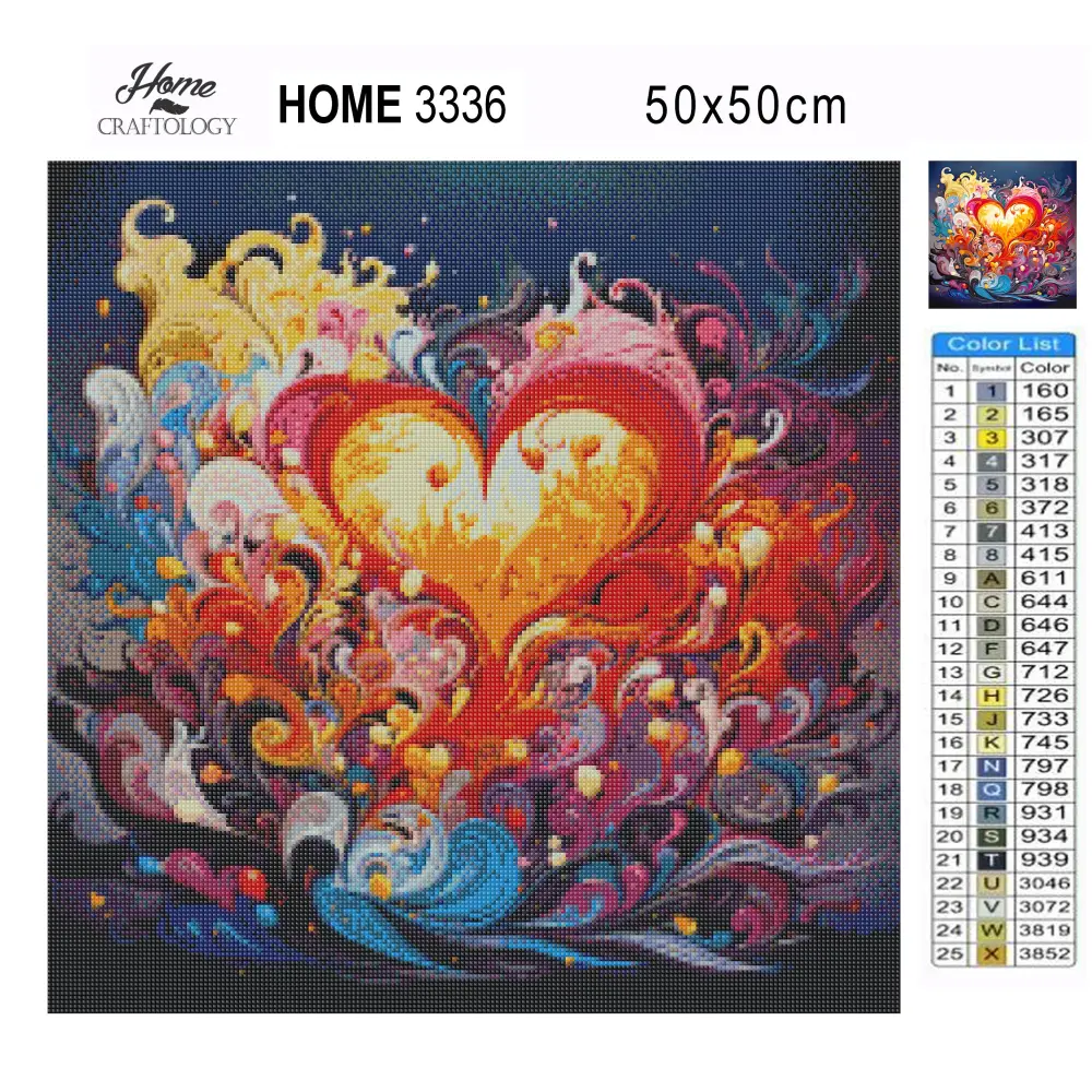 Heart Waves - Exclusive Premium Diamond Painting Kit - Diamond Painting Kit