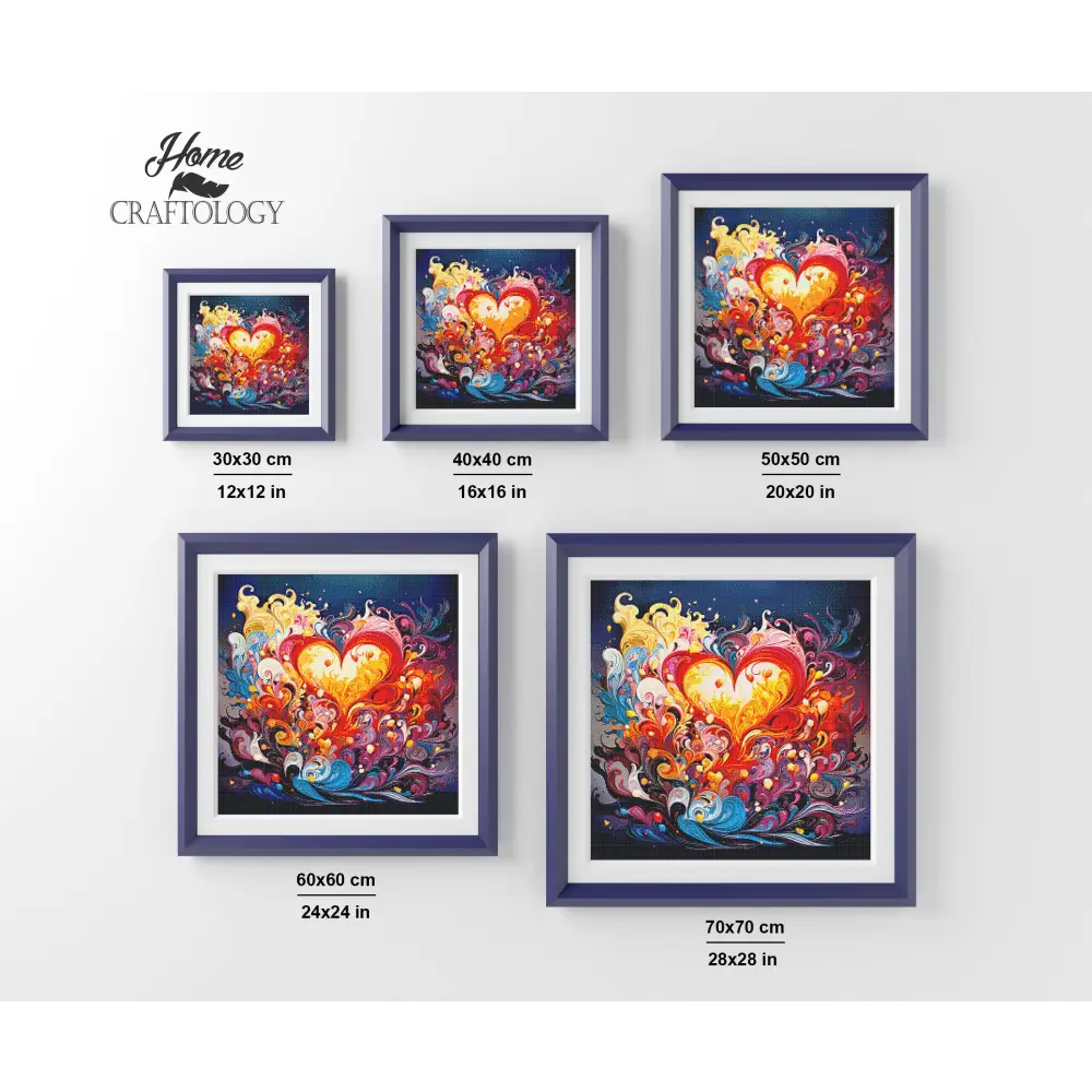 Heart Waves - Exclusive Premium Diamond Painting Kit - Diamond Painting Kit