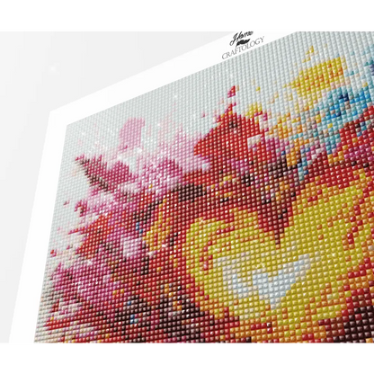 Heart with Splash of Paint - Exclusive Premium Diamond Painting Kit - Diamond Painting Kit