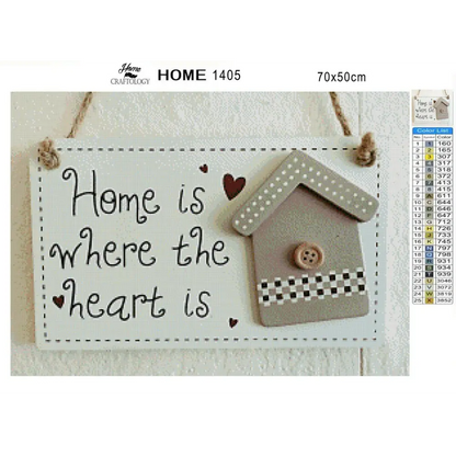 Home is Where the Heart is - Premium Diamond Painting Kit - Diamond Painting Kit
