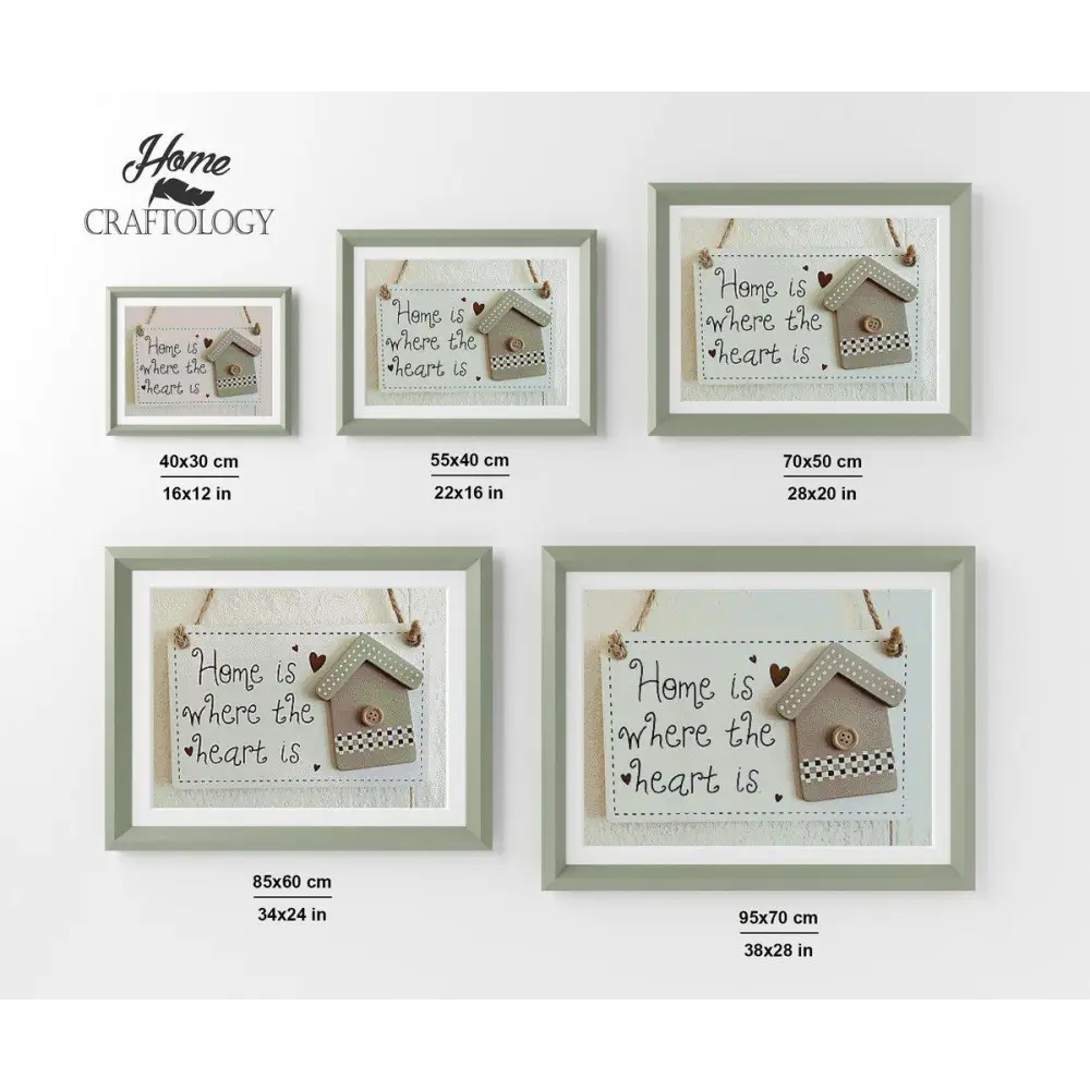 Home is Where the Heart is - Premium Diamond Painting Kit - Diamond Painting Kit