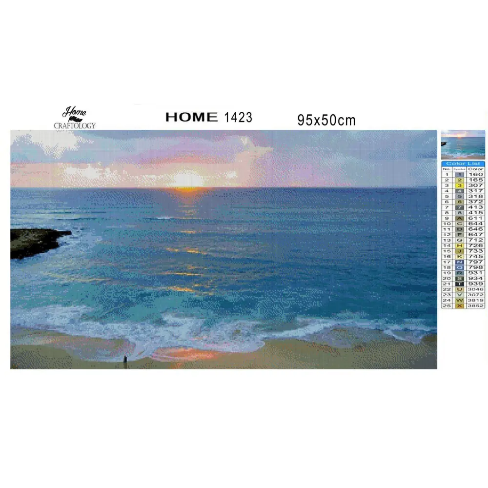 Honolulu Sunset - Premium Diamond Painting Kit - Diamond Painting Kit