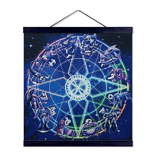 Horoscope Mandala - Premium Diamond Painting Kit - Diamond Painting Kit