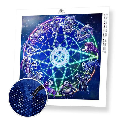 Horoscope Mandala - Premium Diamond Painting Kit