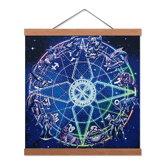 Horoscope Mandala - Premium Diamond Painting Kit - Diamond Painting Kit