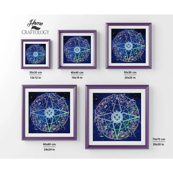 Horoscope Mandala - Premium Diamond Painting Kit - Diamond Painting Kit