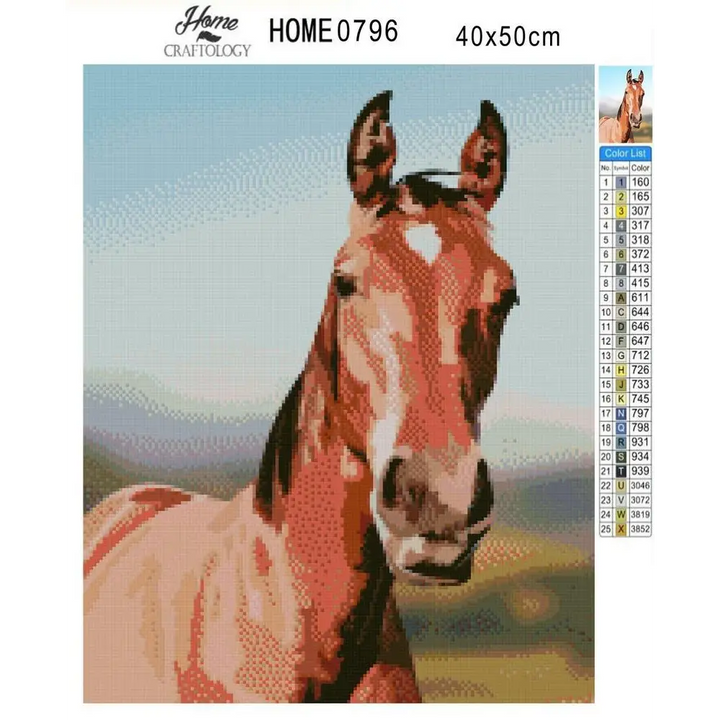 Horse - Diamond Painting Kit - Home Craftology