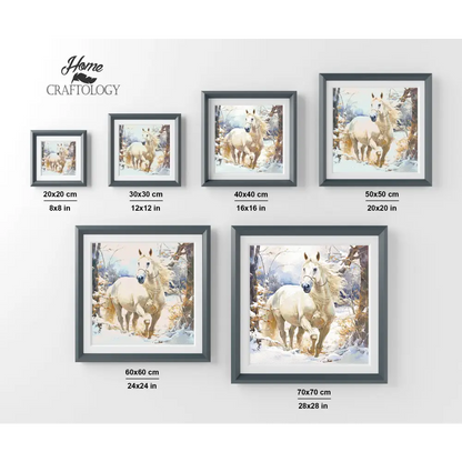 Horse in Winter - Exclusive Premium Diamond Painting Kit - Diamond Painting Kit