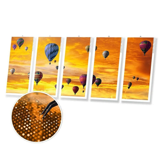Hot Air Balloons Panel - Diamond Painting Panels - Diamond Painting Cross Stitch
