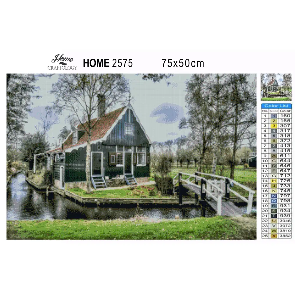 House in Netherlands - Premium Diamond Painting Kit - Diamond Painting Kit
