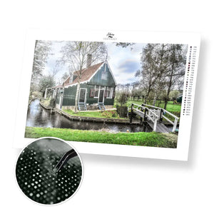 House in Netherlands - Premium Diamond Painting Kit - 45x30cm / 18x12’’ / Square (Most Popular) - Diamond Painting Kit
