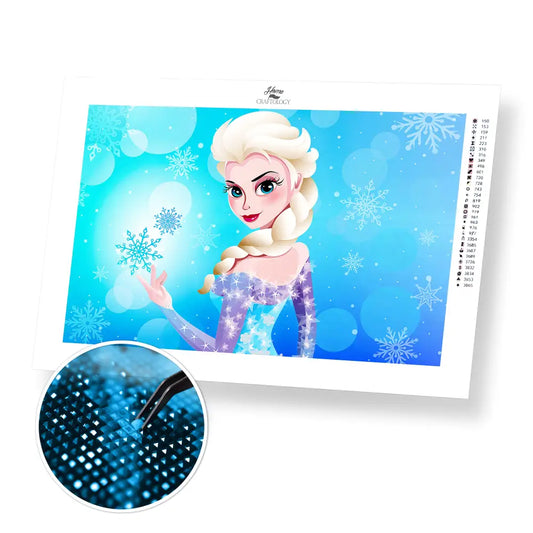 Ice Princess- Exclusive Premium Diamond Painting Kit - 30x20cm / 12x8’’ / Square (Most Popular) - Diamond Painting Kit