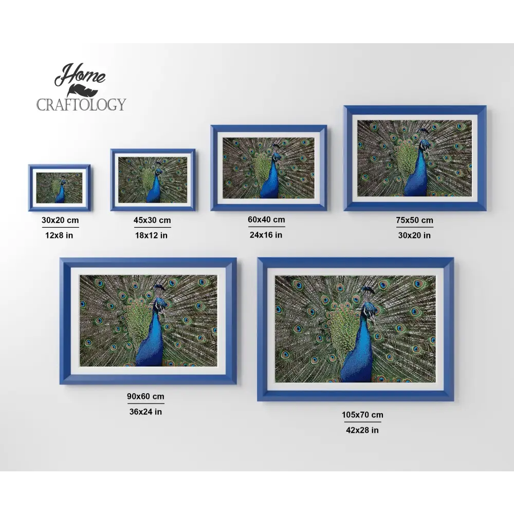 Indian Peafowl - Premium Diamond Painting Kit - Diamond Painting Kit