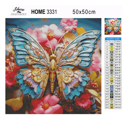 Intricate Butterfly Design - Exclusive Premium Diamond Painting Kit - Diamond Painting Kit