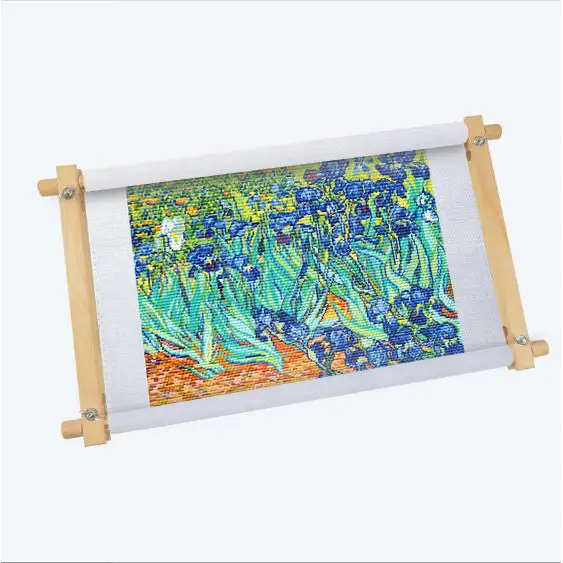 Irises Kit - Cross Stitch - With Frame - Cross Stitch Kit