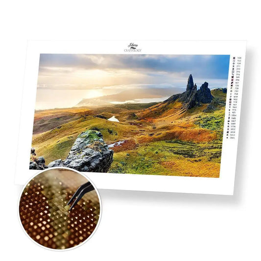 Isle of Skye - Premium Diamond Painting Kit - 45x30cm / 18x12’’ / Square (Most Popular) - Diamond Painting Kit