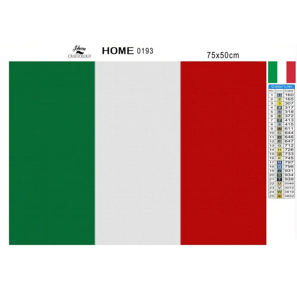 Italy Flag - Premium Diamond Painting Kit - Diamond Painting Kit