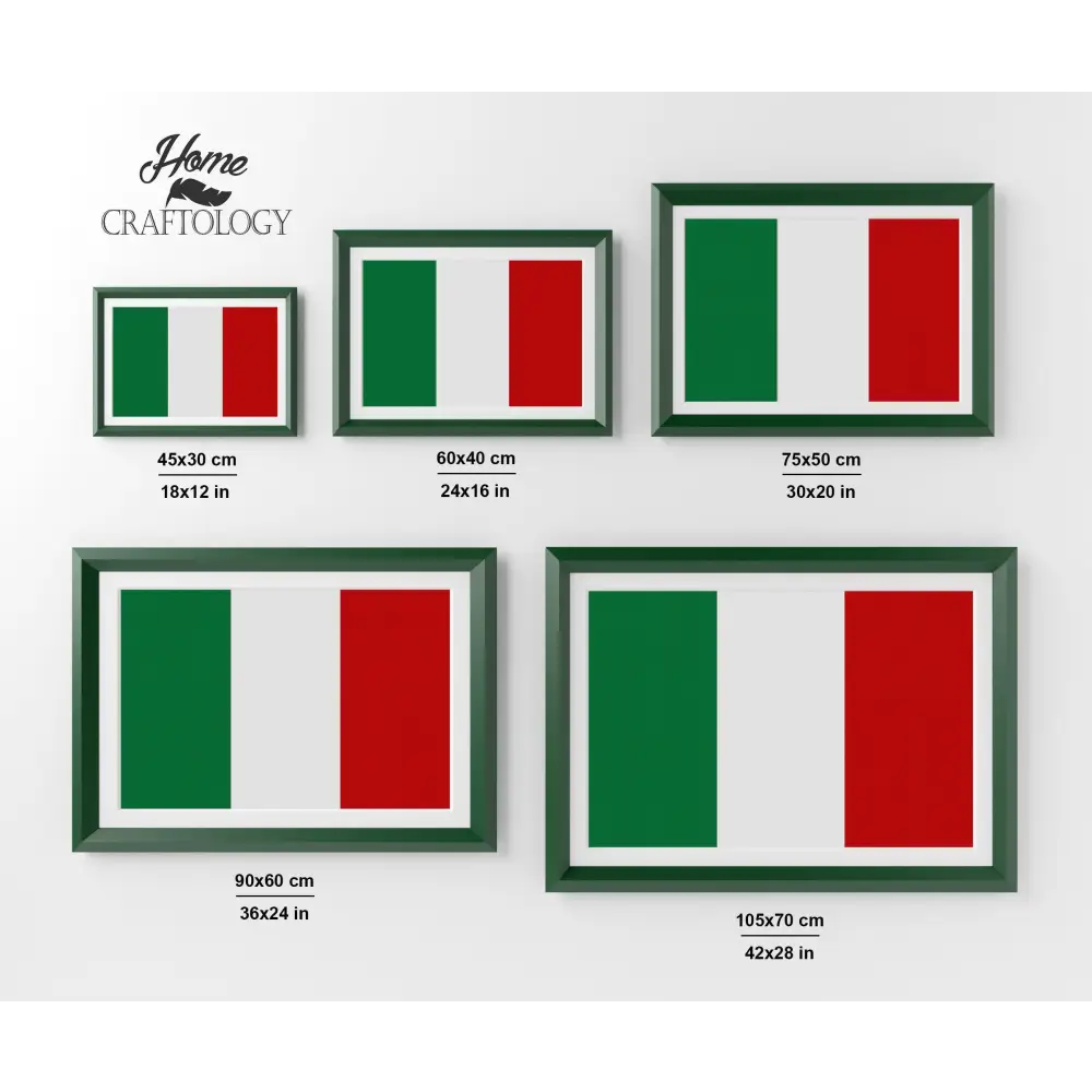 Italy Flag - Premium Diamond Painting Kit - Diamond Painting Kit