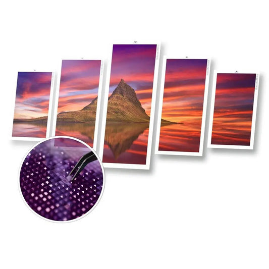 Kirkjufell Panel - Diamond Painting Panels - Diamond Painting Cross Stitch