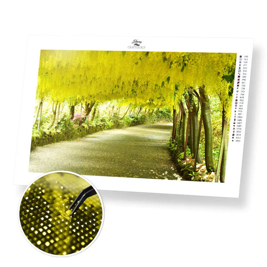 Laburnum Arch - Premium Diamond Painting Kit - 45x30cm / 18x12’’ / Square (Most Popular) - Diamond Painting Kit