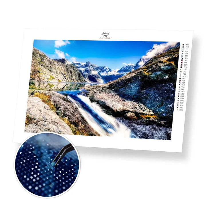 Lake Erskine - Premium Diamond Painting Kit - 45x30cm / 18x12’’ / Square (Most Popular) - Diamond Painting Kit