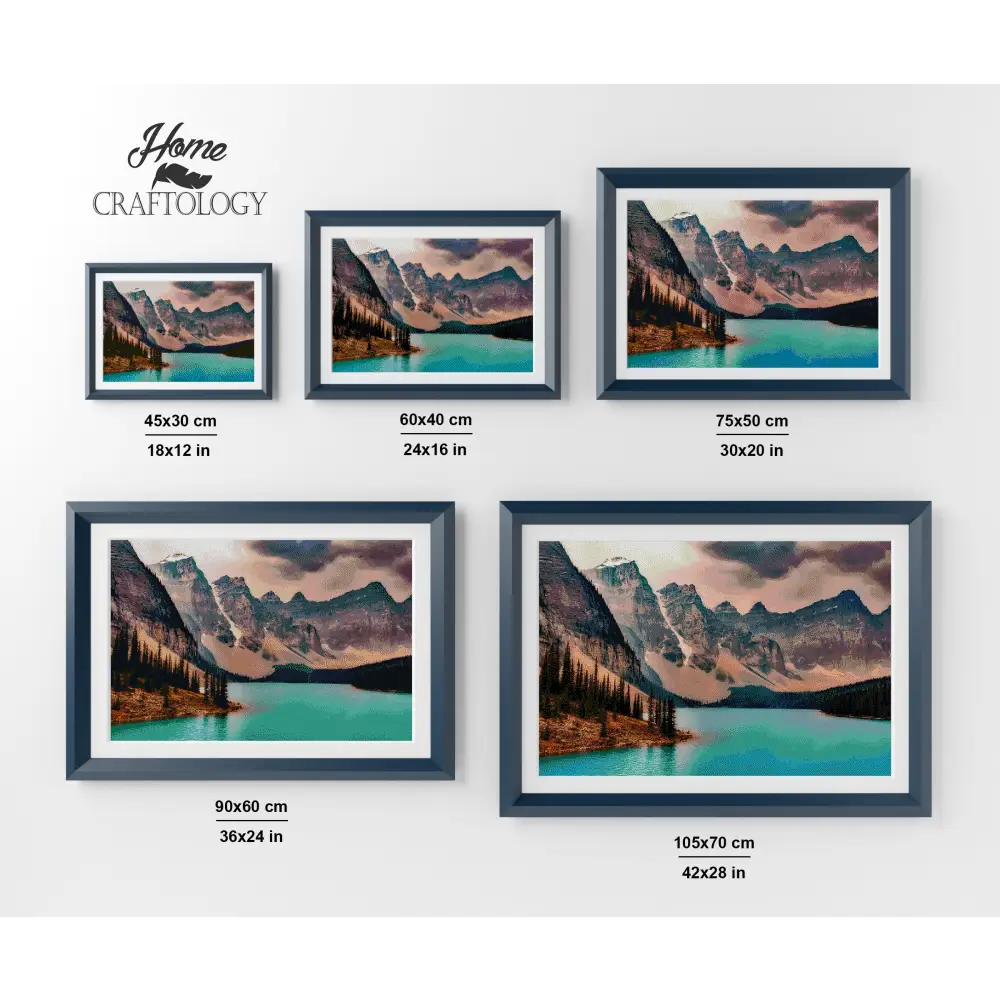 Lake Moraine - Premium Diamond Painting Kit - Diamond Painting Kit