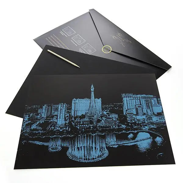 Las Vegas USA - Scratch Painting Kit - Scratch Painting
